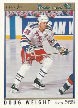 #32 Doug Weight - New York Rangers - 1991-92 O-Pee-Chee Premier Hockey