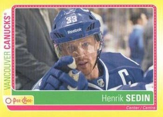 #S-HS Henrik Sedin - Vancouver Canucks - 2013-14 O-Pee-Chee Hockey - Stickers