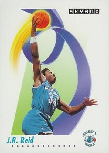 #32 J.R. Reid - Charlotte Hornets - 1991-92 SkyBox Basketball