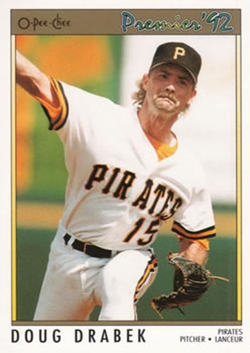 #32 Doug Drabek - Pittsburgh Pirates - 1992 O-Pee-Chee Premier Baseball