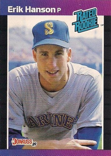 #32 Erik Hanson - Seattle Mariners - 1989 Donruss Baseball