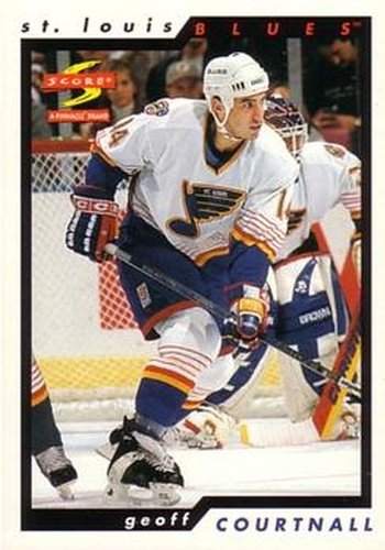 #32 Geoff Courtnall - St. Louis Blues - 1996-97 Score Hockey