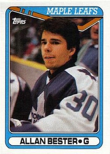 #32 Allan Bester - Toronto Maple Leafs - 1990-91 Topps Hockey