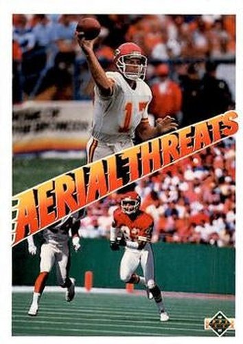 #32 Steve DeBerg / Stephone Paige - Kansas City Chiefs - 1991 Upper Deck Football