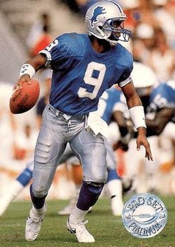 #32 Rodney Peete - Detroit Lions - 1991 Pro Set Platinum Football