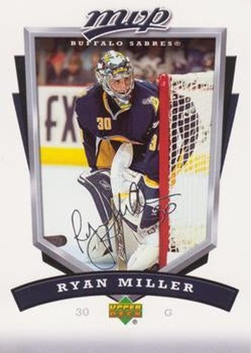 #32 Ryan Miller - Buffalo Sabres - 2006-07 Upper Deck MVP Hockey
