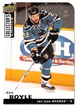 #32 Dan Boyle - San Jose Sharks - 2008-09 Collector's Choice Hockey