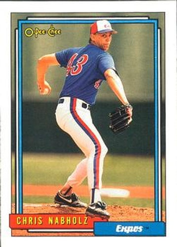 #32 Chris Nabholz - Montreal Expos - 1992 O-Pee-Chee Baseball
