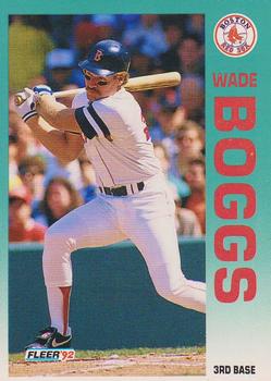 #32 Wade Boggs - Boston Red Sox - 1992 Fleer Baseball