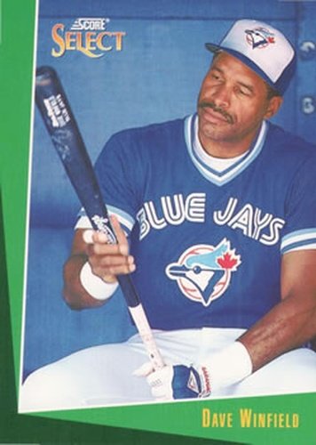 #32 Dave Winfield - Toronto Blue Jays - 1993 Select Baseball