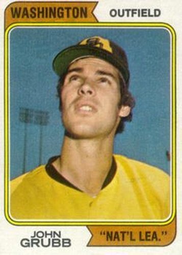 #32b John Grubb - San Diego Padres - 1974 Topps Baseball