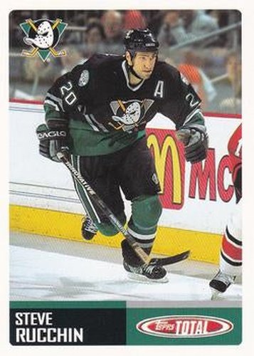 #330 Steve Rucchin - Anaheim Mighty Ducks - 2002-03 Topps Total Hockey
