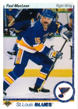 #330 Paul MacLean - St. Louis Blues - 1990-91 Upper Deck Hockey