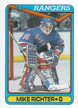 #330 Mike Richter - New York Rangers - 1990-91 Topps Hockey
