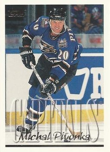 #330 Michal Pivonka - Washington Capitals - 1995-96 Topps Hockey