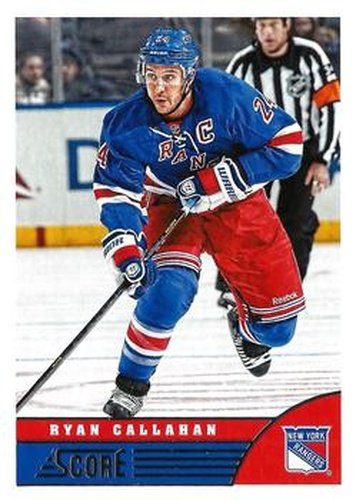 #330 Ryan Callahan - New York Rangers - 2013-14 Score Hockey