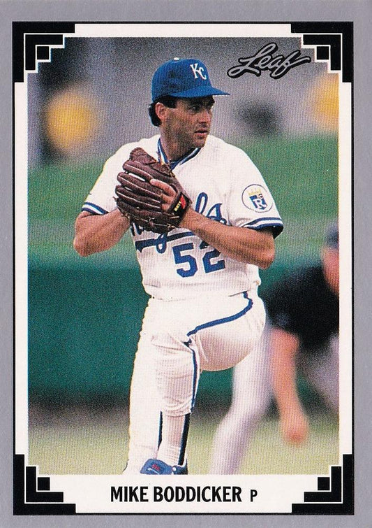 #330 Mike Boddicker - Kansas City Royals - 1991 Leaf Baseball