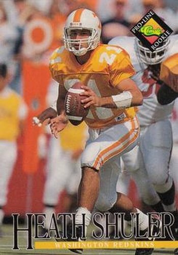 #330 Heath Shuler - Washington Redskins - 1994 Pro Line Live Football