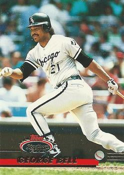 #330 George Bell - Chicago White Sox - 1993 Stadium Club Baseball