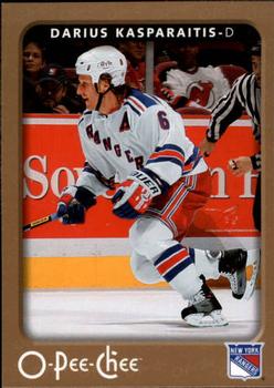 #330 Darius Kasparaitis - New York Rangers - 2006-07 O-Pee-Chee Hockey