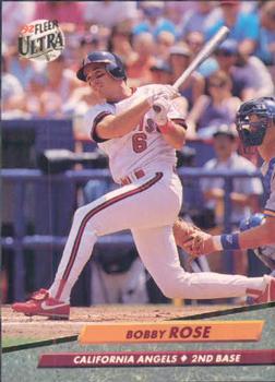 #330 Bobby Rose - California Angels - 1992 Ultra Baseball
