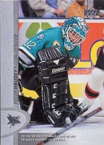 #330 Kelly Hrudey - San Jose Sharks - 1996-97 Upper Deck Hockey