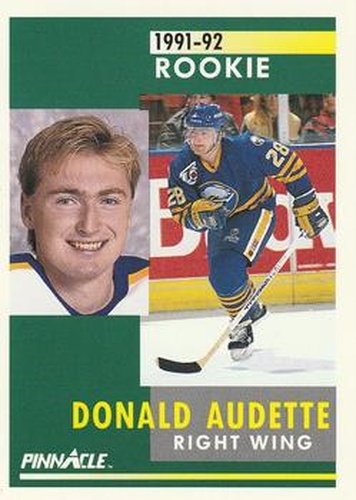 #330 Donald Audette - Buffalo Sabres - 1991-92 Pinnacle Hockey