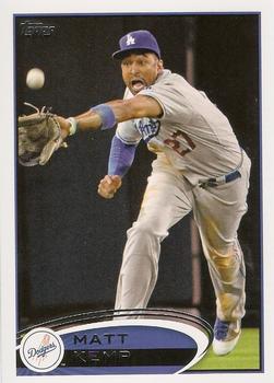 #330 Matt Kemp - Los Angeles Dodgers - 2012 Topps Baseball