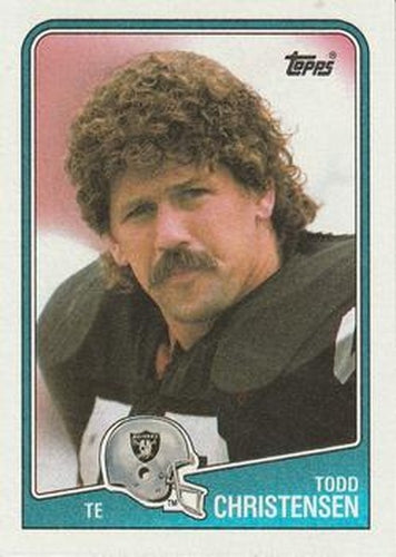 #330 Todd Christensen - Los Angeles Raiders - 1988 Topps Football