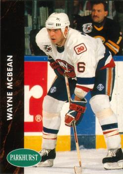 #330 Wayne McBean - New York Islanders - 1991-92 Parkhurst Hockey