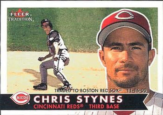 #330 Chris Stynes - Boston Red Sox - 2001 Fleer Tradition Baseball