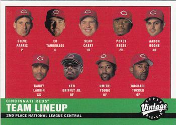 #330 Cincinnati Reds - Cincinnati Reds - 2001 Upper Deck Vintage Baseball