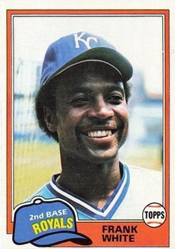 #330 Frank White - Kansas City Royals - 1981 Topps Baseball
