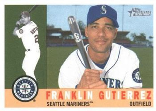 #330 Franklin Gutierrez - Seattle Mariners - 2009 Topps Heritage Baseball