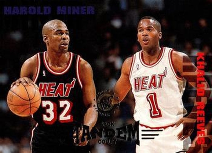#330 Harold Miner / Khalid Reeves - Miami Heat - 1994-95 Stadium Club Basketball