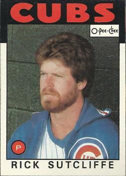 #330 Rick Sutcliffe - Chicago Cubs - 1986 O-Pee-Chee Baseball