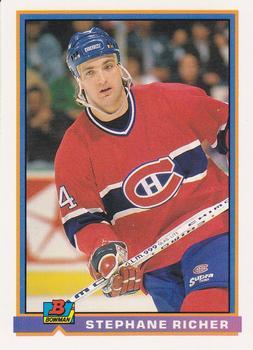 #330 Stephane Richer - Montreal Canadiens - 1991-92 Bowman Hockey