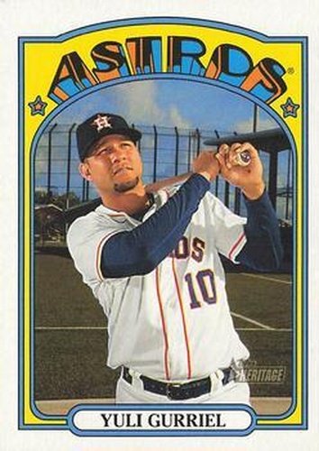 #330 Yuli Gurriel - Houston Astros - 2021 Topps Heritage Baseball