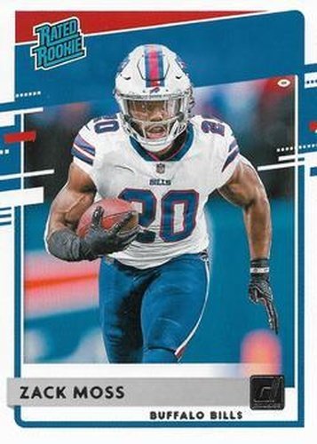 #330 Zack Moss - Buffalo Bills - 2020 Donruss Football
