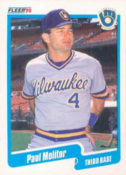 #330 Paul Molitor - Milwaukee Brewers - 1990 Fleer USA Baseball
