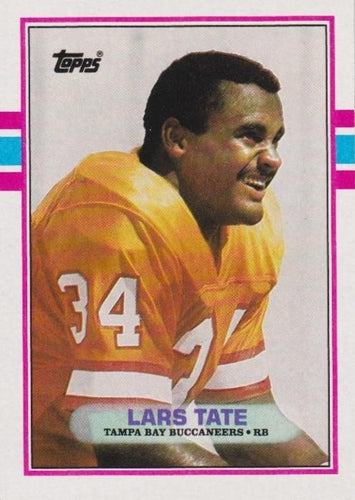 #330 Lars Tate - Tampa Bay Buccaneers - 1989 Topps Football