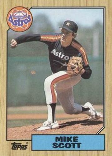 #330 Mike Scott - Houston Astros - 1987 Topps Baseball