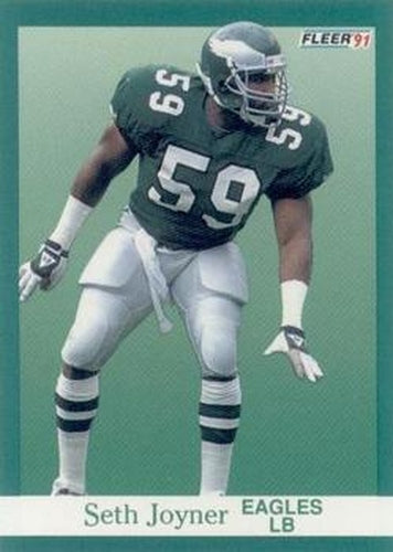 #330 Seth Joyner - Philadelphia Eagles - 1991 Fleer Football