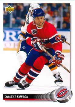 #330 Shayne Corson - Montreal Canadiens - 1992-93 Upper Deck Hockey