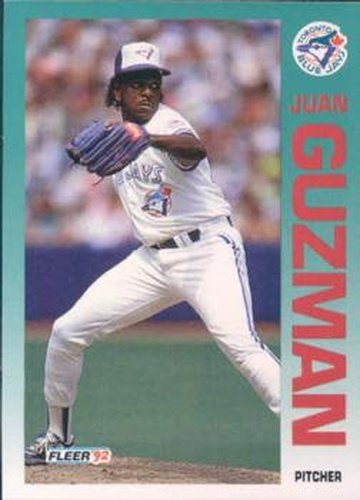 #330 Juan Guzman - Toronto Blue Jays - 1992 Fleer Baseball