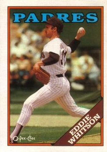 #330 Eddie Whitson - San Diego Padres - 1988 O-Pee-Chee Baseball