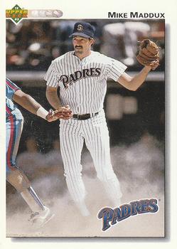 #330 Mike Maddux - San Diego Padres - 1992 Upper Deck Baseball