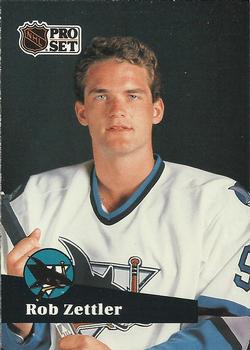 #330 Rob Zettler - 1991-92 Pro Set Hockey