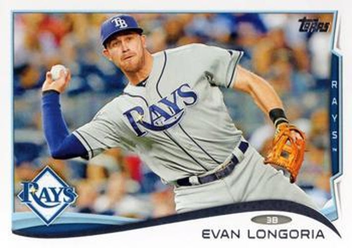 #330a Evan Longoria - Tampa Bay Rays - 2014 Topps Baseball