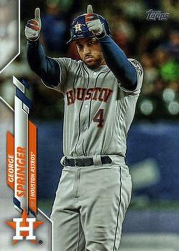 #330 George Springer - Houston Astros - 2020 Topps Baseball